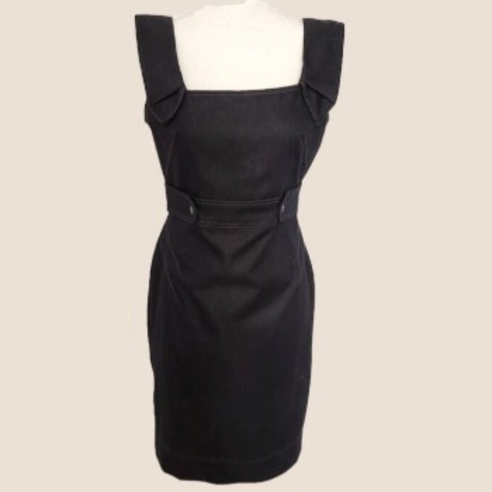 London Times Denim Sleeveless Dress